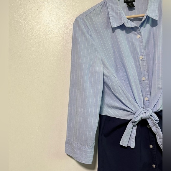 Tahari Striped Shirt Dress (Size 6) - Picture 6 of 7